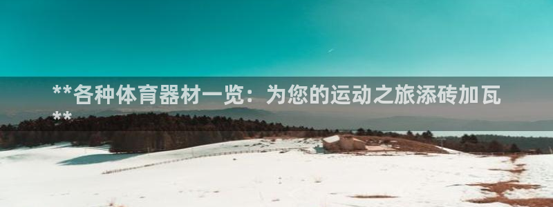 富联智能科技学院：**各种体育器材一览：为您的运动之