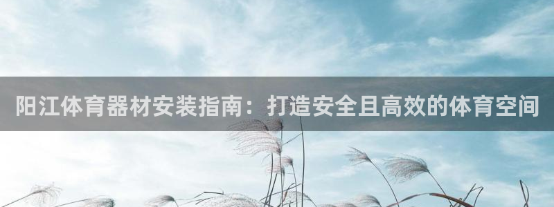 富联娱乐官方网站入口：阳江体育器材安装指南：打造安全