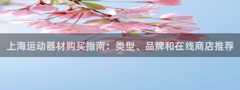 富联娱乐总代理：上海运动器材购买指南：类型、品牌和在