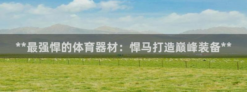 富联娱乐平台能挣到钱吗现在：**最强悍的体育器材：悍