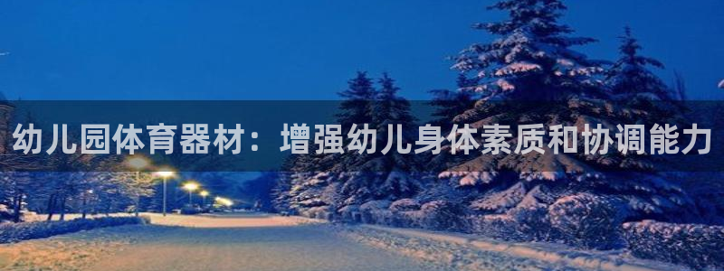 富联娱乐客服微信：幼儿园体育器材：增强幼儿身体素质和