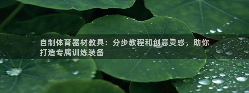 富联图文：自制体育器材教具：分步教程和创意灵感，助你