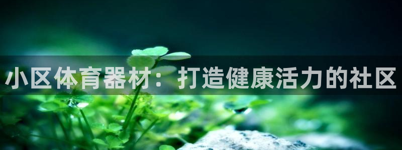 富联平台用户登陆不了：小区体育器材：打造健康活力的社